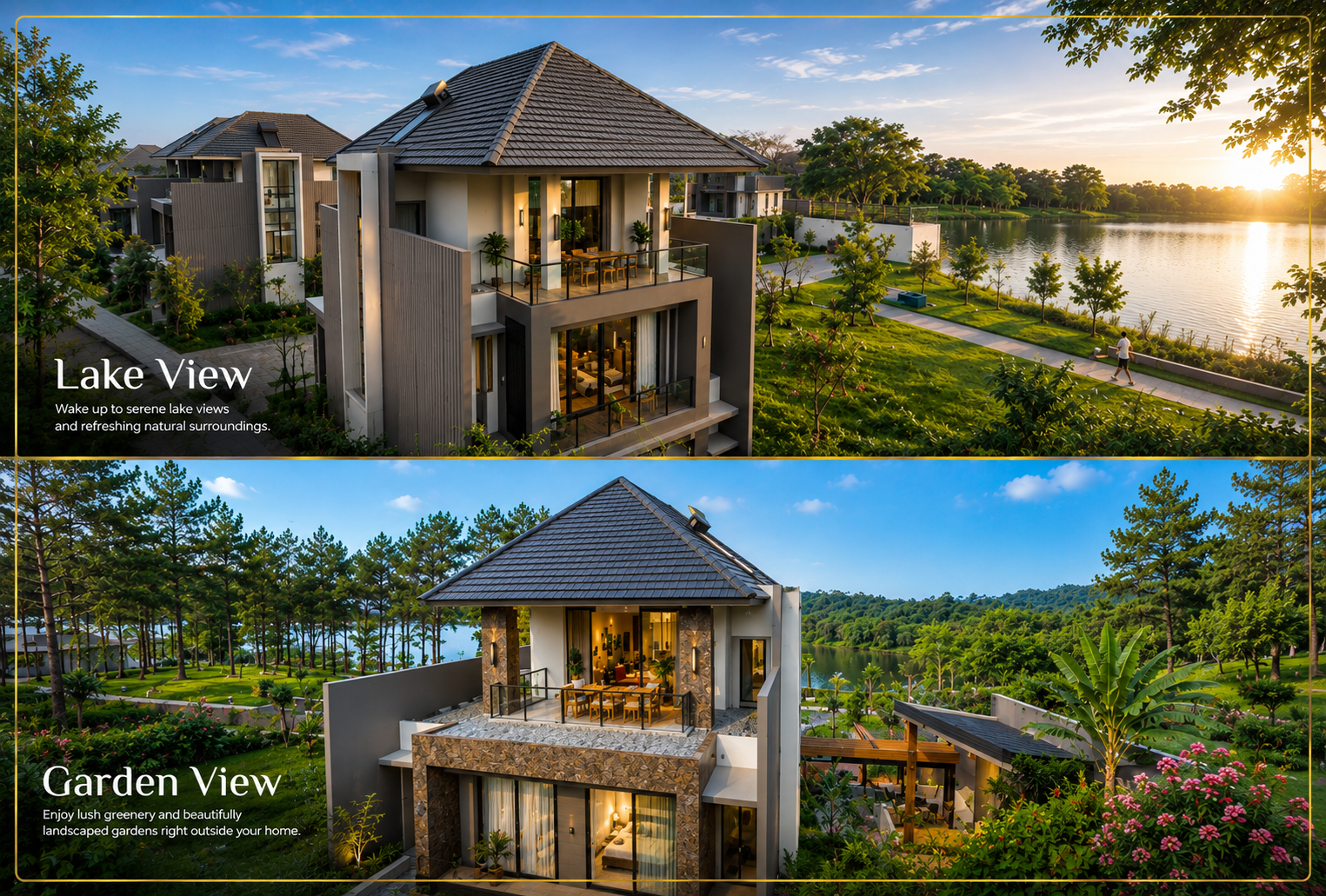 Rumah Dijual di Gading Serpong - Lakeview Dual Panoramic Balcony